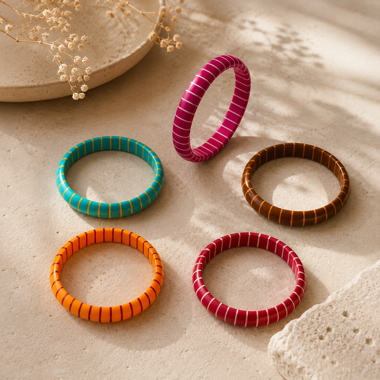 Rangrez Radiance Lac Stack Set (5 Pieces)