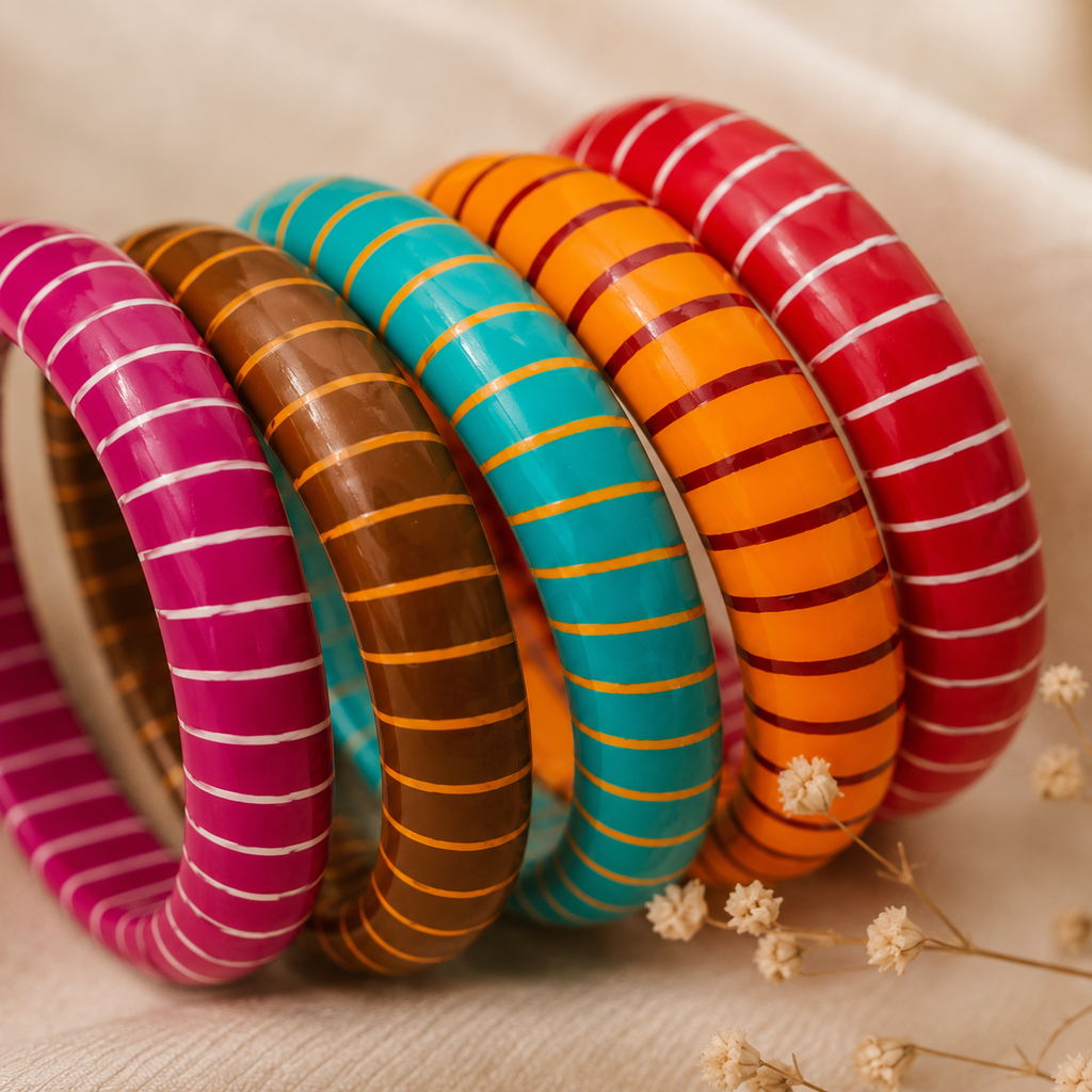 Rangrez Radiance Lac Stack Set (5 Pieces)
