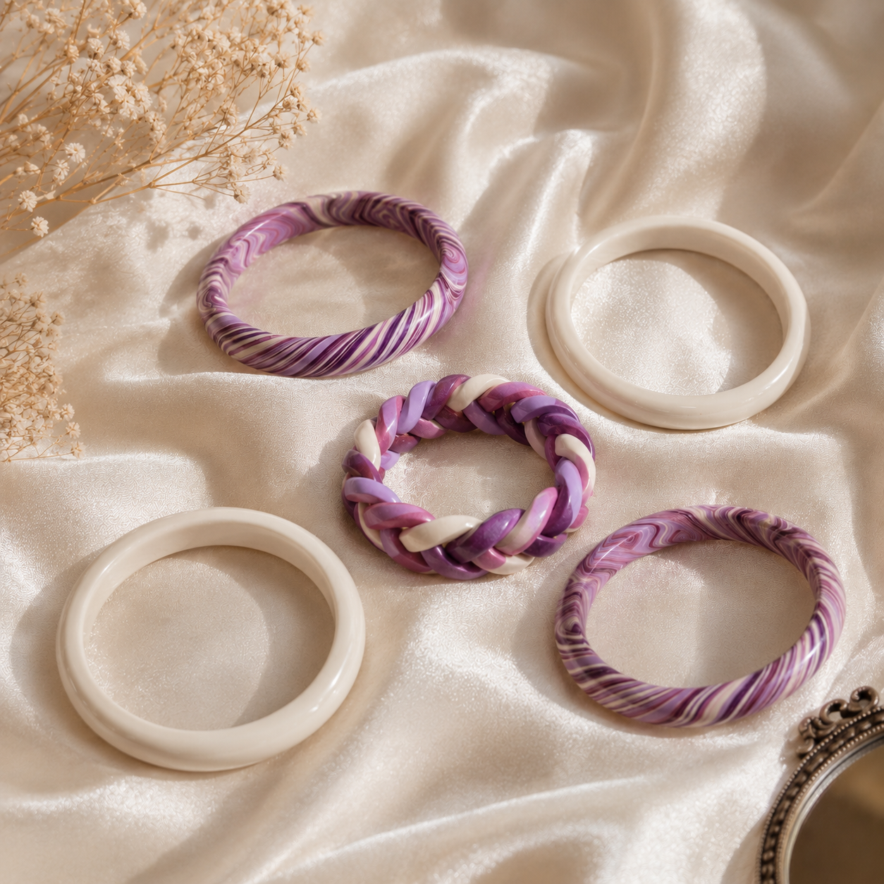 Lavender Luxe Signature Lac Stack (5 Pieces)