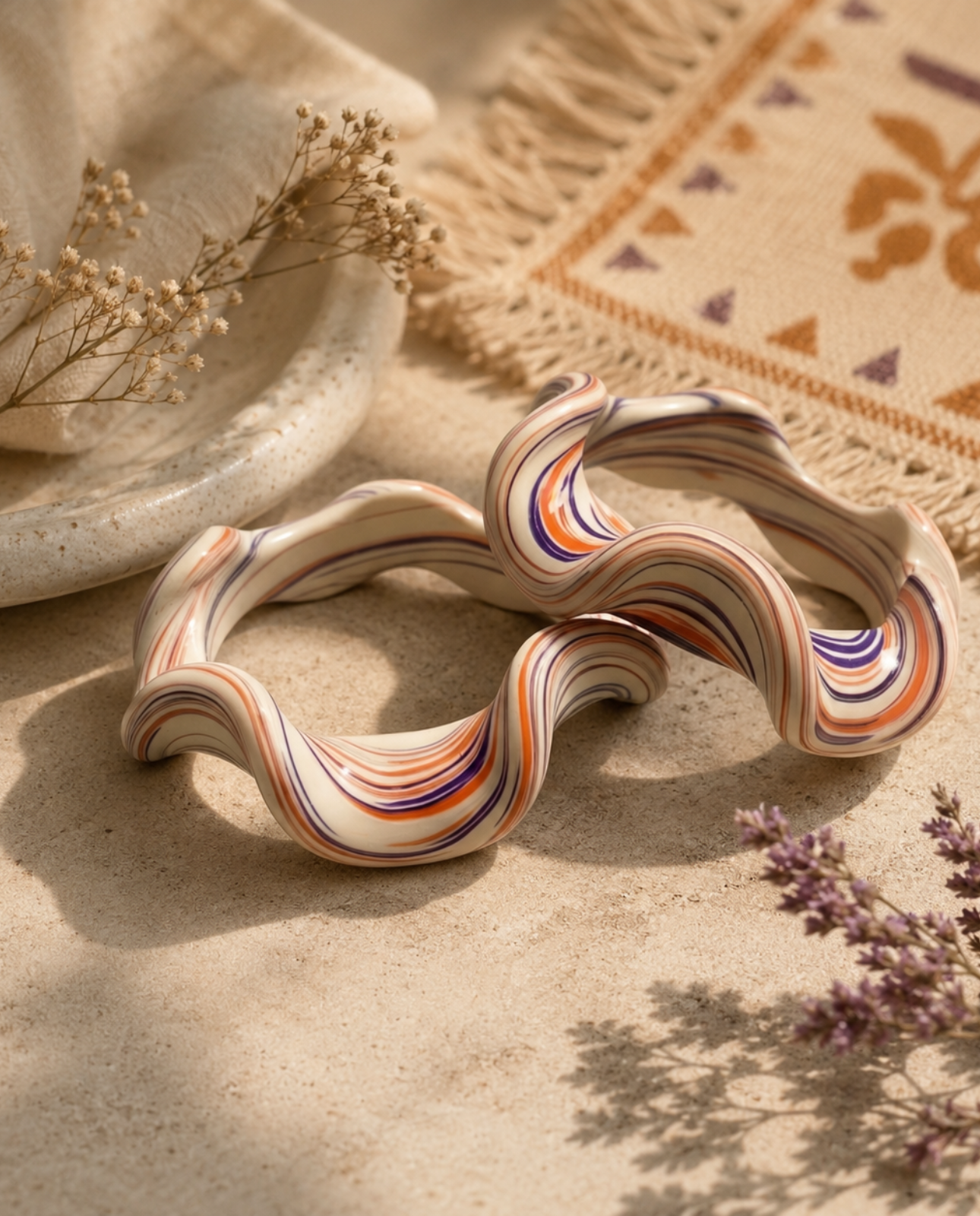 Mocha Muse Wave Lac Bangle