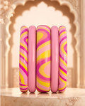 Pink Lemonade Statement Lac Bangle Stack (Set of 5)