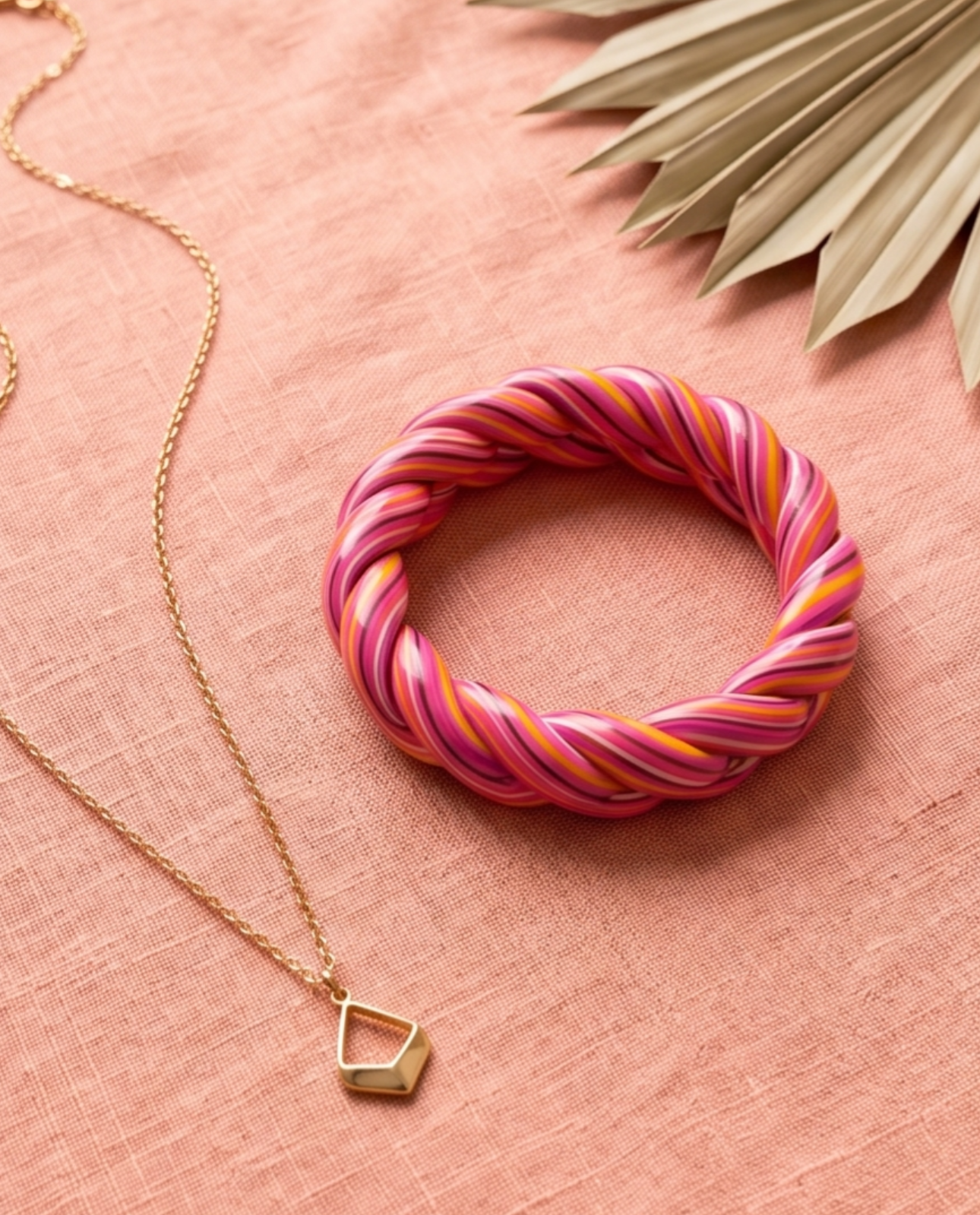 Berry Burst Braided Lac Bangles (Pair)