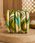 Meadow Muse Statement Lac Bangle Stack (6 Pieces)