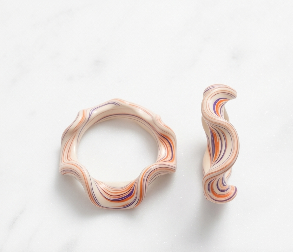 Mocha Muse Wave Lac Bangle